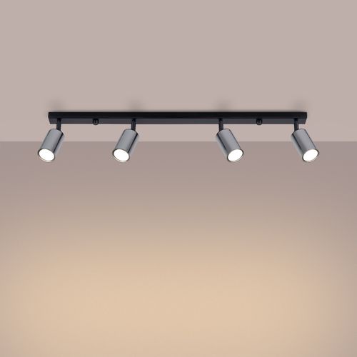 Plafon WINX 4L czarny/chrom na Arena.pl