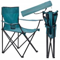 Krzesło Turystyczne Składane Kempingowe Wędkarskie Do Ogrodu Z Oparciem