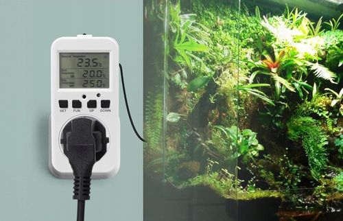 TERMOSTAT TIMER CYFROWY REGULATOR TEMPERATURY GNIAZDO SIECI 230V max. 3680W na Arena.pl