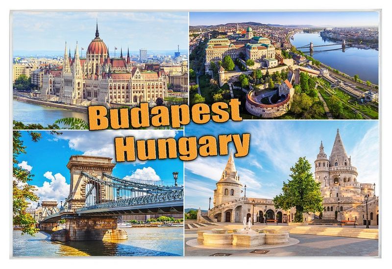 Budapeszt - magnes szklany zdjęcie 1