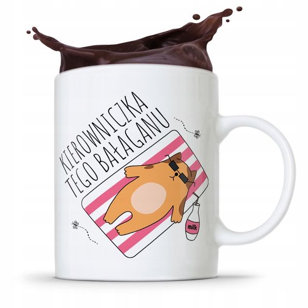 Kubek Prezent Dla Szefowej Kierowniczka Bałaganu Z Nadrukiem Ze Zdjęciem zdjęcie 1