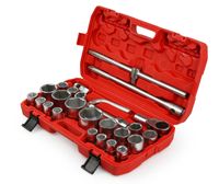 KLUCZE NASADOWE 26PCS 3/4"&1" 21-65mm 6-kąt