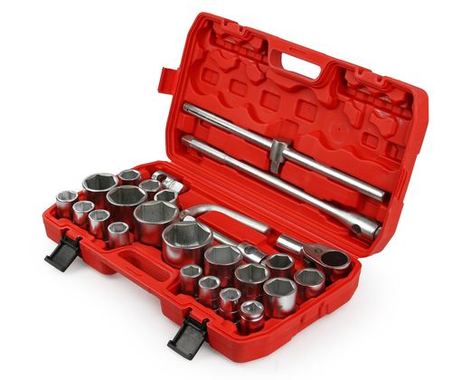 KLUCZE NASADOWE 26PCS 3/4"&1" 21-65mm 6-kąt na Arena.pl