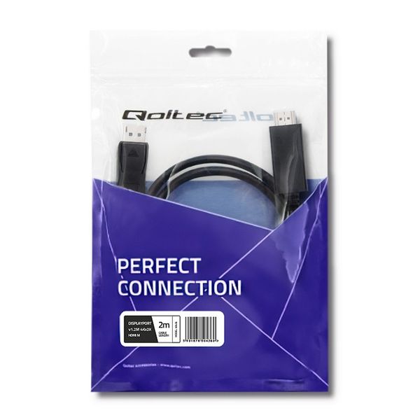 Qoltec DisplayPort v1.2 męski | HDMI męski | 5K | 2m zdjęcie 8