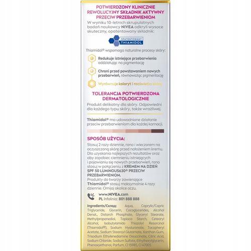 NIVEA LUMINOUS630 Zaawansowane serum na przebarwienia, 30 ml na Arena.pl