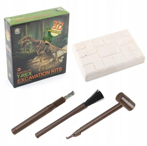 ZESTAW ARCHEOLOG WYKOPALISKA SKAMIELINY DINOZAUR SZKIELET T-REX + GRATIS na Arena.pl