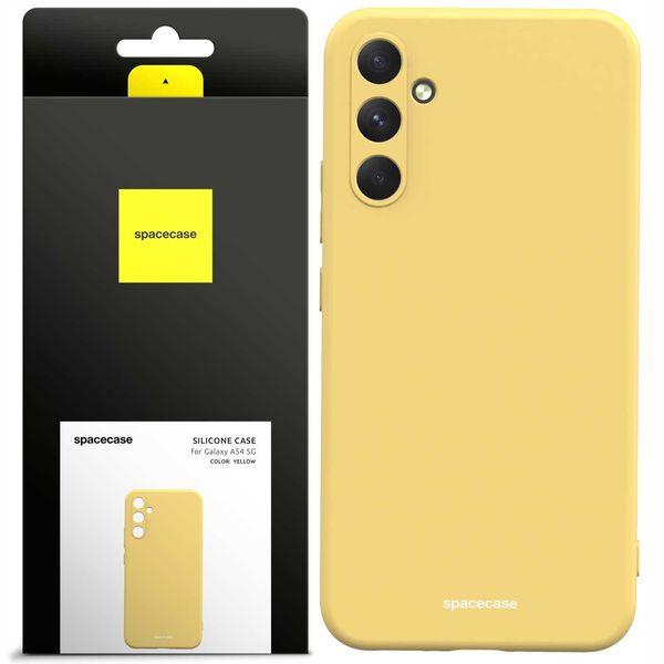 Spacecase Silicone Case Galaxy A54 5G yellow zdjęcie 1