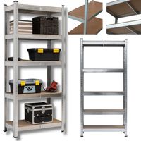 Regał magazynowy garażowy metalowy 5 półek 875kg 180x90x40 MOCNY MDF