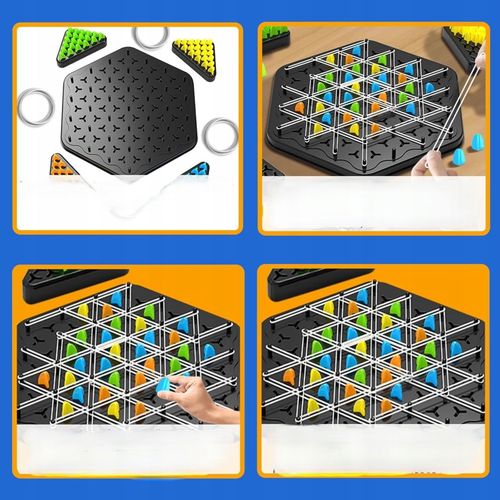 Triggle Gra W Trójkąty Strategiczna Gumki Recepturki 3D Triangle Chess Duża na Arena.pl