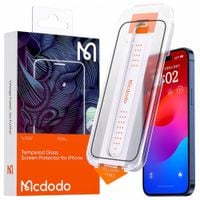 mcdodo ez paste szkło hartowane mocna szybka do etui do iphone 15 plus
