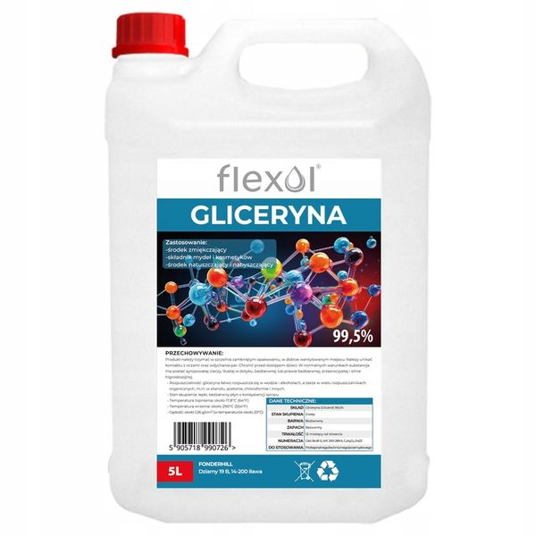 GLICERYNA ROŚLINNA czysta 5L FLEXOL zdjęcie 1