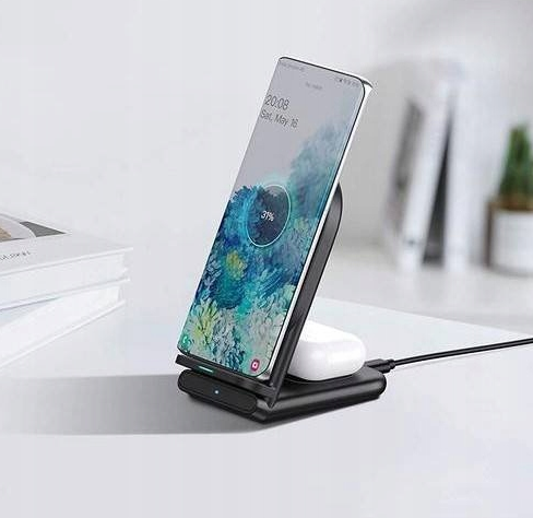 Stacja ładująca Aukey LC-A2 10W 2w1 USB-C QI zdjęcie 3