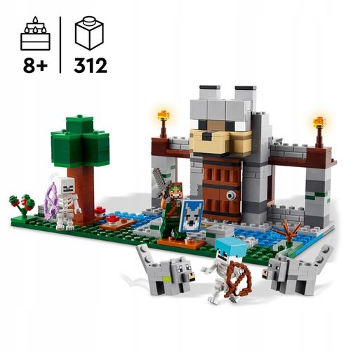 LEGO Minecraft 21261 Wilcza Twierdza Zamek Treser Wilków 2x Szkielet 2xWilk na Arena.pl