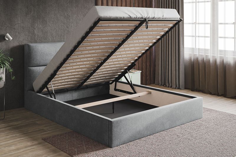 Łóżko Slim 6 tapicerowane 120x200 stelaż pojemnik zdjęcie 7