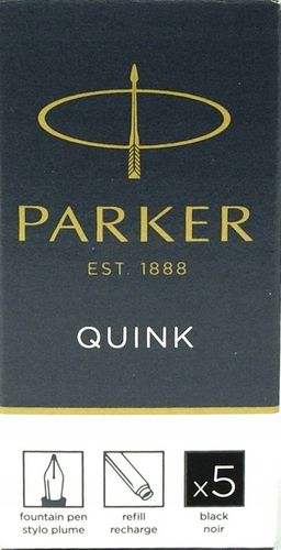 CZARNE NABOJE do PIÓRA atramentowe Nietoksyczne 5 sztuk PARKER DOBRA JAKOŚĆ na Arena.pl