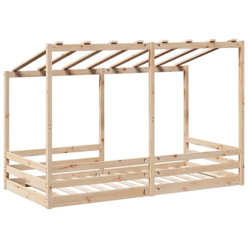 Rama łóżka dziecięcego z daszkiem, 90x200 cm, drewno sosnowe na Arena.pl