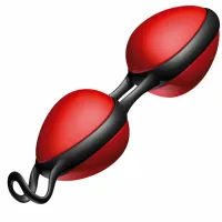joydivision joyballs kulki treningowe czarno-czerwone silikomed 85 g
