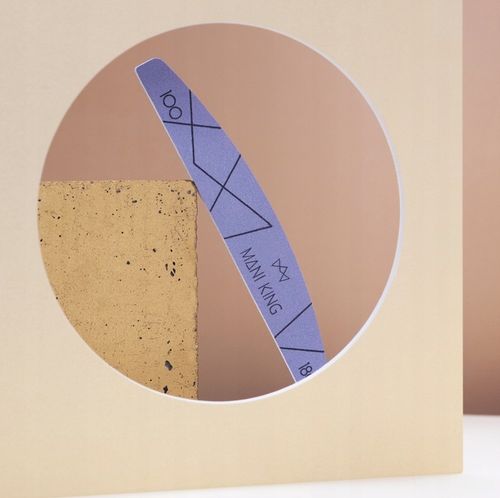 Pilnik do Paznokci 100 180 Półksiężyc Łódka Dwustronny Mani King 100szt na Arena.pl