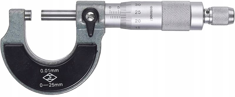 MIKROMETR ZEWNĘTRZNY NONIUSZOWY 0-25 mm PRECYZYJNY ANALOGOWY MIKROMIERZ zdjęcie 7