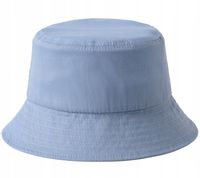 Jeansowy Niebieski KAPELUSZ bawełniany czapka letnia BUCKET HAT r. 50-52