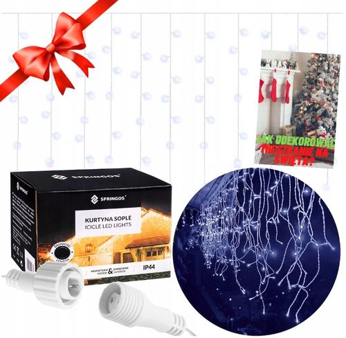 SOPLE FLASH 500 LED Flash ZEWNĘTRZNE BIAŁE ZIMNE CHOINKOWE lampki z Fleszem na Arena.pl