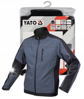 KURTKA SOFTSHELL WODOODPORNA NIMBOSTRATUS L MĘSKA CIEMNOSZARA 8000MM YATO