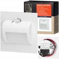 Lampka Schodowa LED z Czujnik Ruchu Oświetlenie Schodowe 12V CIEPŁA 3000K