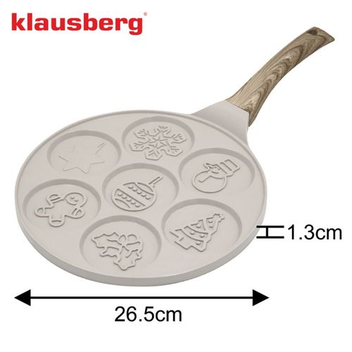 patelnia marmurkowa do świątecznych placuszków klausberg kb-7970 na Arena.pl