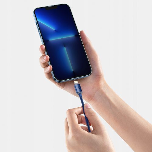 Kabel USB-C do Lightning Baseus Crystal, 20W, 1.2m (niebieski) na Arena.pl