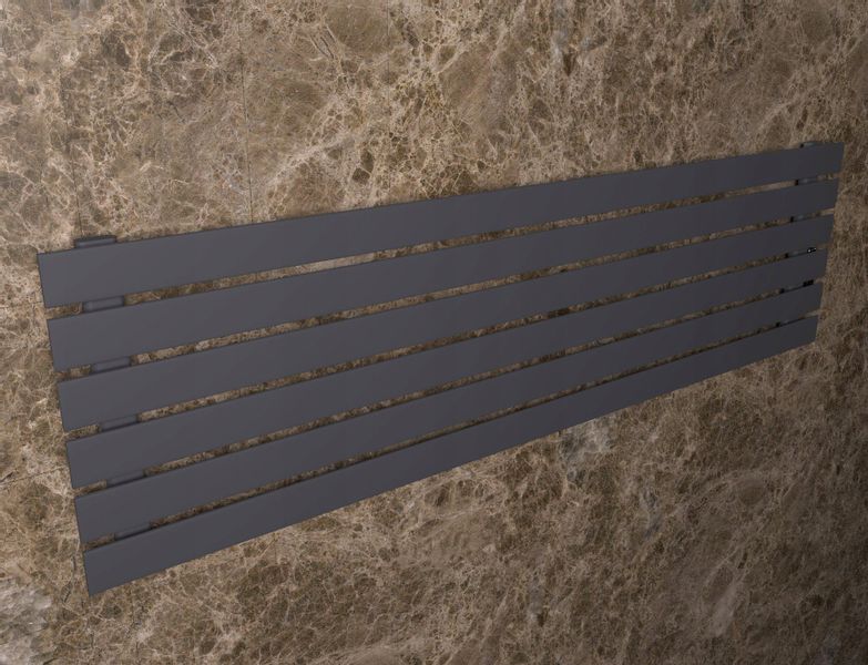 Grzejnik pokojowy poziomy BELLOSLIM 45x140 grafit zdjęcie 5