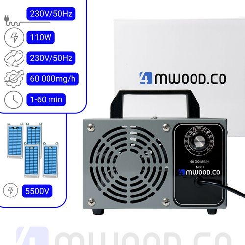 OZONATOR GENERATOR OZONU OCZYSZCZACZ DO POWIETRZA 60 000 mg/h +TIMER 110W na Arena.pl
