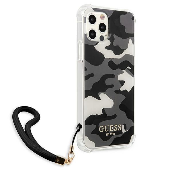 Etui Guess do iPhone 12, iPhone 12 Pro, Czarny zdjęcie 4