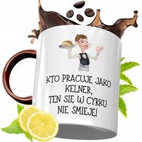 Kubek Bordowy Dla Kelnera Na Urodziny Prezent Z Nadrukiem Ze Zdjęciem