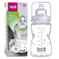 LOVI Butelka do karmienia samosterylizująca 250 ml + smoczek 3m+