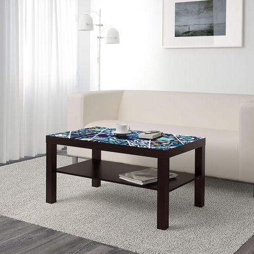 BLAT SZKLANY IKEA LACK Granatowa mozaika z Twoim napisem 90x55cm 015a na Arena.pl