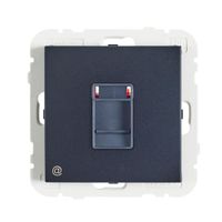 Efapel Logus90 gniazdo komputerowe pojedyncze kat. 6 UTP nieekarnowane czarny 90455 KWPM