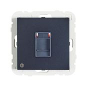 Efapel Logus90 gniazdo komputerowe pojedyncze kat. 6 UTP nieekarnowane czarny 90455 KWPM