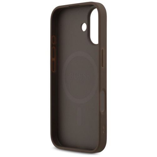Etui Guess 4G Printed Stripes MagSafe do iPhone 17 brązowy na Arena.pl