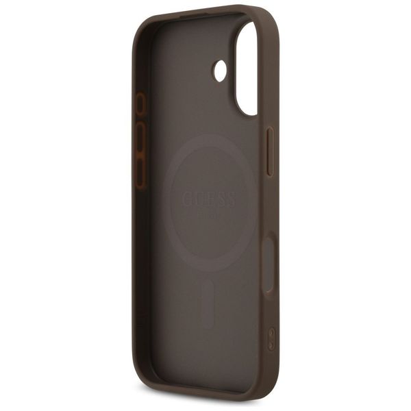Etui Guess 4G Printed Stripes MagSafe do iPhone 17 brązowy zdjęcie 7