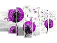 80CM 140CM OBRAZ 7 ELEM DMUCHAWCE FIOLECIE ŚCIENNY