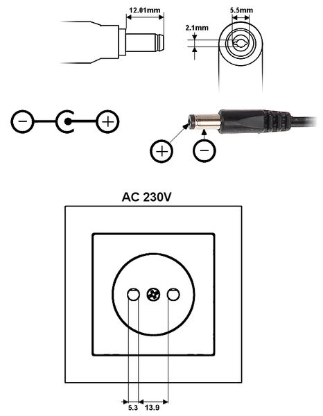 ZASILACZ 5V/2A/5.5 zdjęcie 2