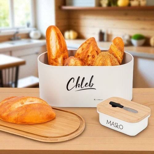 chlebak z zestawem pojemników i maselniczka e-6080 na Arena.pl