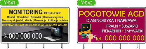 BANER REKLAMOWY 200x100cm gotowy projekt w cenie AUTO SERWIS samochodowy na Arena.pl