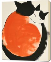 Obraz 70x90cm Yin i Yang Kotów