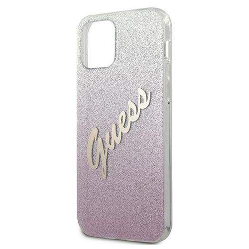 Guess Glitter Gradient Script - Etui iPhone 12 mini (różowy) na Arena.pl