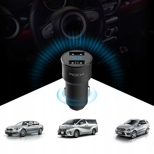 ROCK Ładowarka Samochodowa 2x USB 3,4A KABEL MICRO na Arena.pl