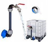 ZESTAW ZBIORNIKA MAUZERA BECZKI KRAN ZAWÓR KULOWYM WĄŻ IBC 3/4 1000L