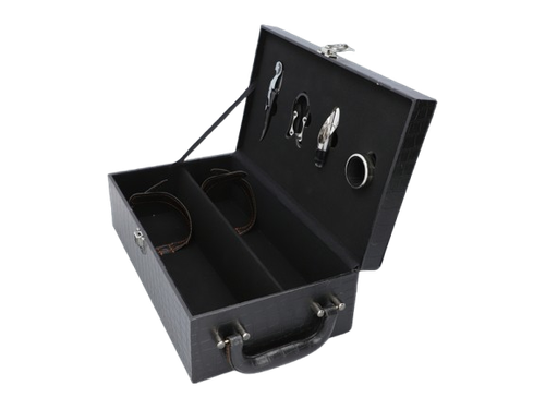 Ekskluzywna Walizka na Wino na 2 butelki z Akcesoriami w Zestawie na Arena.pl