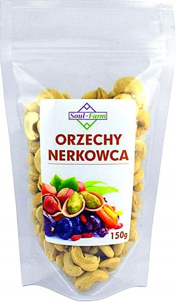 Orzechy nerkowca Soul Farm całe orzechy 150 g zdjęcie 1