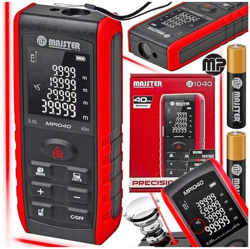 DALMIERZ LASEROWY 40M CYFROWY MIERNIK POZIOMICA LASEROWA MP1040 na Arena.pl